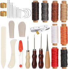 "34-Piece Bookbinding Kit for Beginners, DIY Hand Bookbinding Tools, Sewing Supp