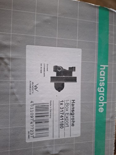 Hansgrohe box export valve - i,