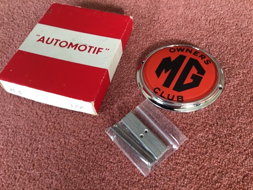 Vintage car badge m g - car, m.g