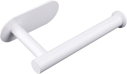 White toilet paper holder - white,