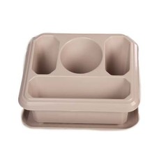 Sink Tidy With Tray Taupe