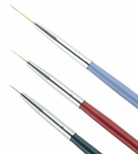 3 pcs Nail Art Brush Line