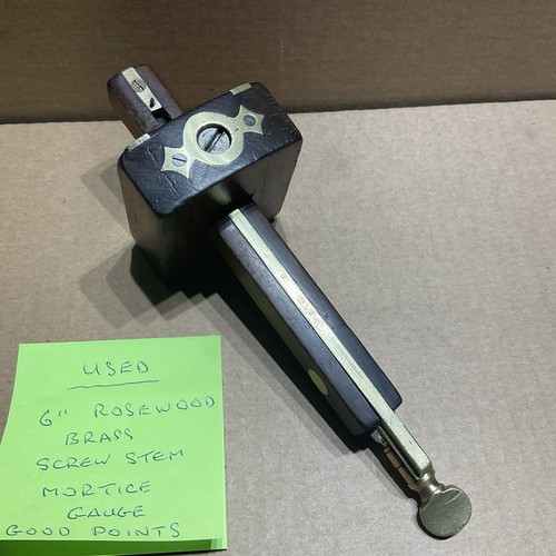 Rosewood and brass - screw, stem