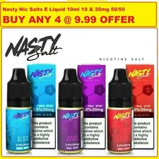 Nasty Nic Salts 10ml 10 & 20mg