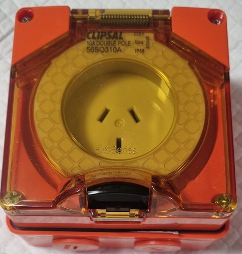 Clipsal 56so310a socket outlet - 56so310a,