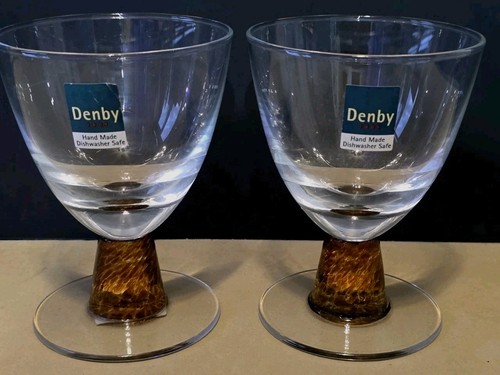 Denby cinnamon wine glass qty - denby,