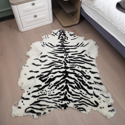 Luxury tiger print rug real - tiger,