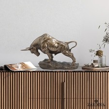 Golden Bull Art Sculpture