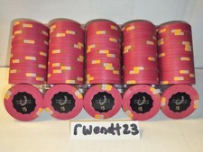 100 HS Cinci $5 Paulson Poker Chips Horseshoe Cincinnati Casino BRAND NEW