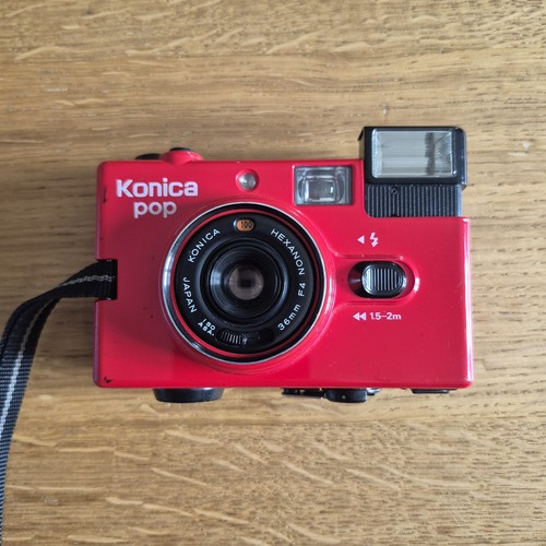 Konica pop red 35mm - konica,