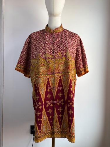 Vtg batik shirt - vtg,