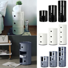 Round Storage Unit Bathroom Cabinet Chest Cupboard Side Table Vintage Postbox UK