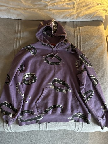 Supreme studded collars purple - studded,