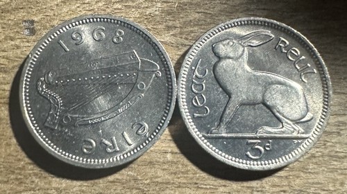 1968 irish threepence - 1968,