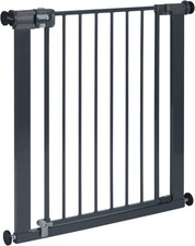 Easy Close Metal Gate, Baby Stair Gate Pressure Fit, 73-80Cm (Max. 108Cm), Easy-