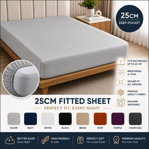 Fitted sheet 25cm - deep, soft