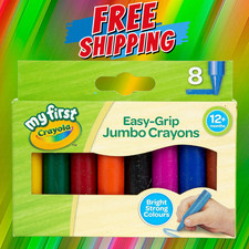 Crayola MyFirst Jumbo Crayons Assorted Colours Easy-Grip Multi-colour Pack of 8