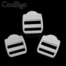 10X Colorful Plastic Ladder Lock Buckle Slider Adjust Fastener for 1 Inch Strap
