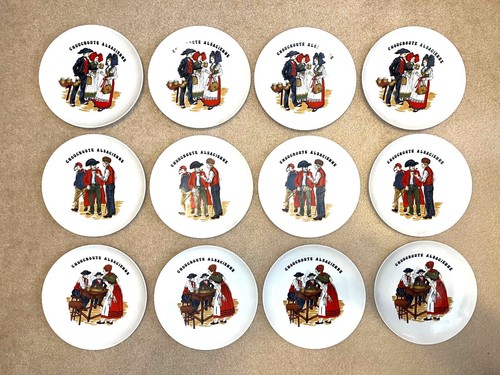 Set 12french alsatian - set, of