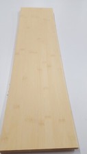Bamboo Veneer (Plain Pressed) - NATURAL WOOD Sheet - 815mm x 205mm
