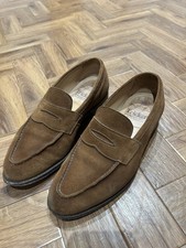 Tricker's Tan Suede Penny
