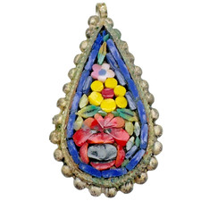 Italian Micro Mosaic Teardrop