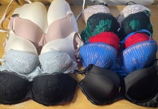BRA BUNDLE 34 A, B & C  CUPS ~  10  ITEMS GOOD CONDITION (142)