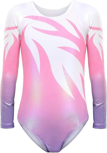 Girls gymnastics leotard long - gymnastics,