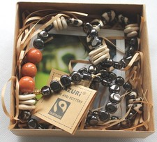 Kazuri Beads FairTrade Necklace & Bracelet Multicolour Handmade Kenya - BNIB