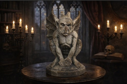 Gargoyle statue mgo indoor - statue,