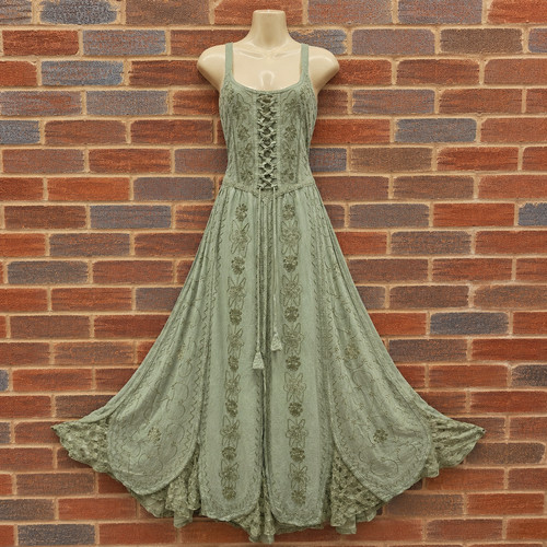 Maxi gothic dress - maxi, corset