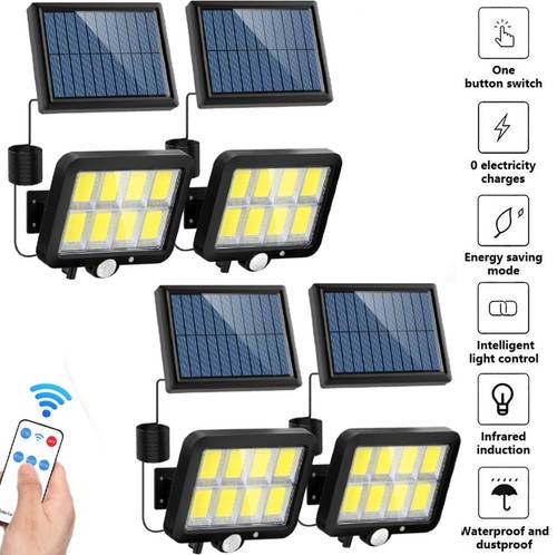 4pack solar power led - power, pir