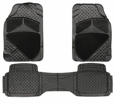 3pc Rubber & Carpet Floor Mats