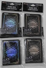 YUGIOH!  DARK HEX CARD SLEEVES / DECK PROTECTOR(X200) - FREE UK P&P