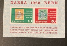 A100 Nabra Bern Switzerland  mini sheet