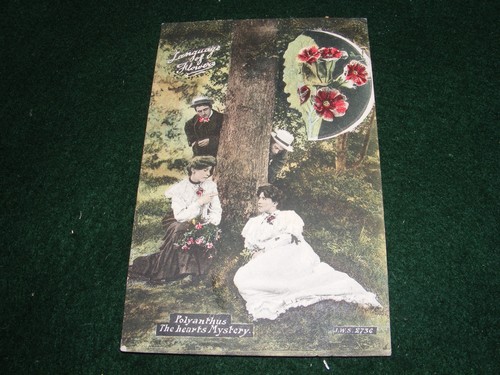 Vintage postcard language - postcard,