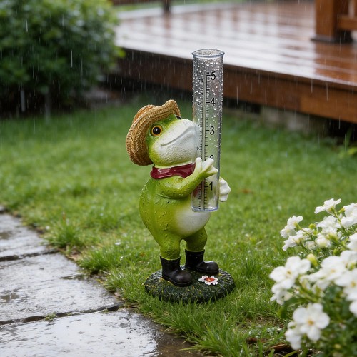 Outdoor rain gauge garden - rain,