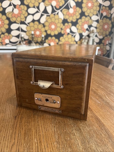 Vintage wooden library bureau - wooden,