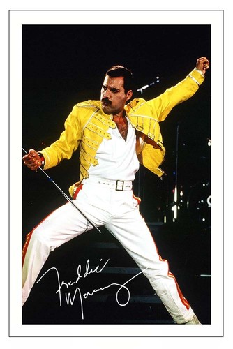 Freddie mercury signed 12x8 - freddie,