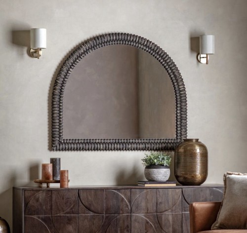 Pimlico arch overmantle black - arch,