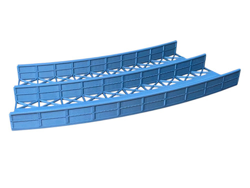 H0e curved girder bridge - h0e, &