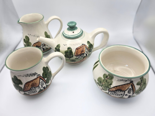 Vintage bovey pottery tea - bovey, set