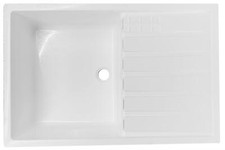 Caravan / Motorhome 500 x 330 x 125 White Sink / Basin with Drainer