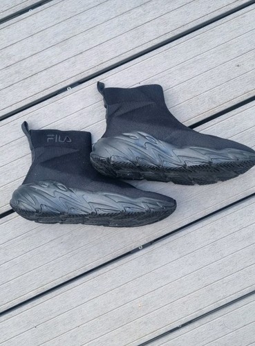 Fila black sock trainers - black,