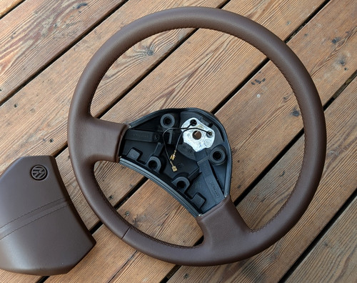 New leather steering - new,