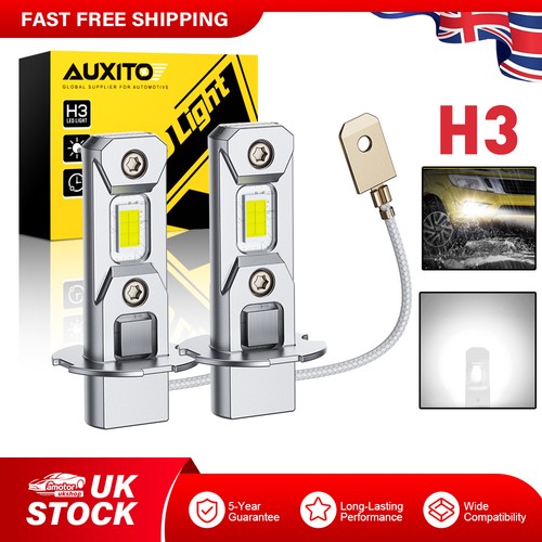 Auxito white led fog - h3,