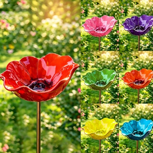Handmade metal flower garden - metal,