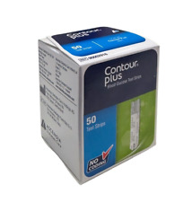 Contour Plus Blood Glucose Test Strips - 50 Test Strips (Exp:04/2027)
