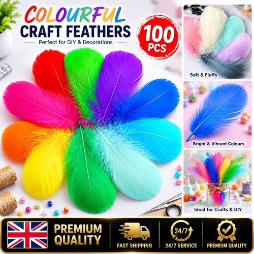 100pc natural goose feathers - 100pc,