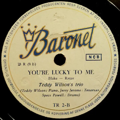 Schellack teddy wilson trio - wilson,
